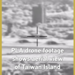 中国人民解放軍がドローン映像公開、台湾島を上空から俯瞰 video poster