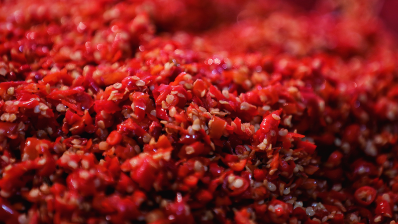 湖南省の発酵唐辛子「duojiao」　朝昼晩で食べる激辛ローカルフード