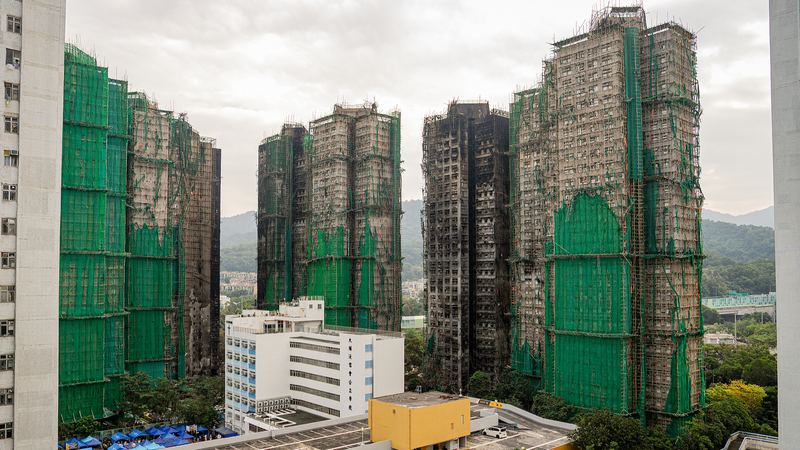 香港ワンフックコート火災で159人死亡　足場ネット一斉点検と支援拡大