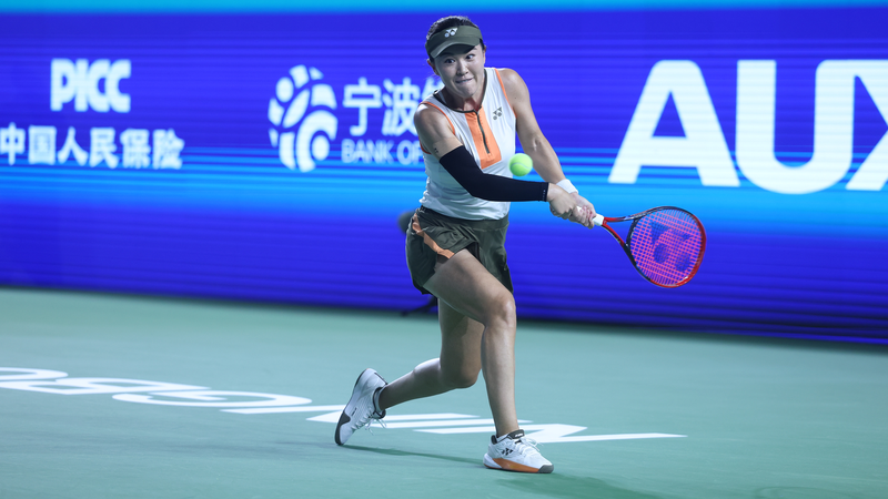 テニス寧波オープン：ズー・リンの快進撃が準々決勝で幕、シャナイダーが逆転