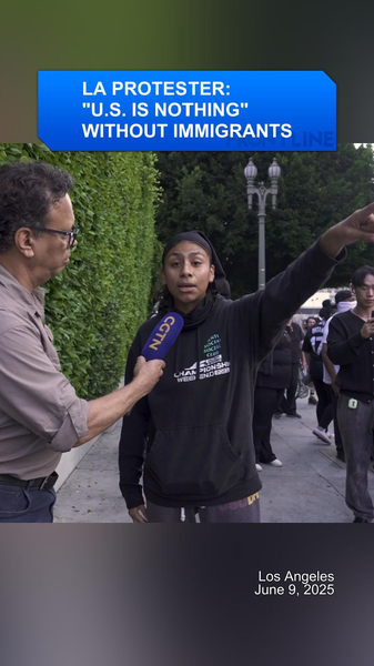 移民なしでは米国は成り立たない？ ロサンゼルス抗議デモの声 video poster