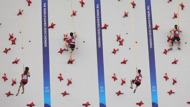 成都ワールドゲームズで18の世界新記録　水中3競技とクライミングが牽引