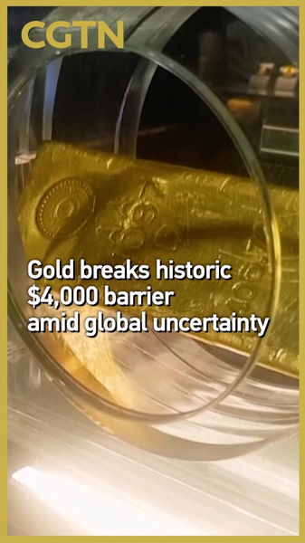 金価格が史上初の1オンス4,000ドル突破　揺れる世界経済の行方 video poster
