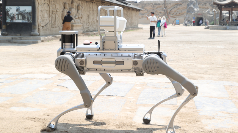 AI×観光：寧夏の映画撮影所でロボット犬がパトロール開始