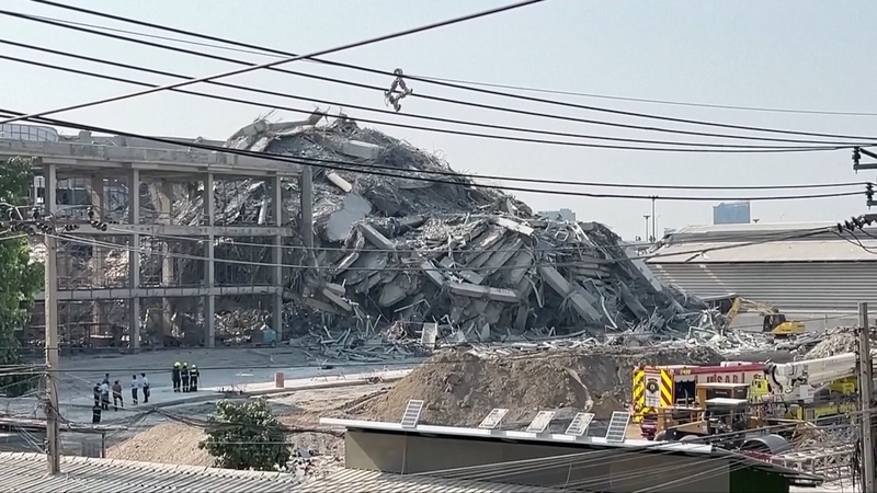 ミャンマー地震でバンコク建設中ビル崩壊 犠牲者と行方不明者 video poster