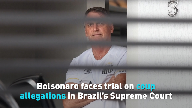 ブラジル元大統領ボルソナロ、クーデター未遂疑惑で最高裁裁判開始 video poster