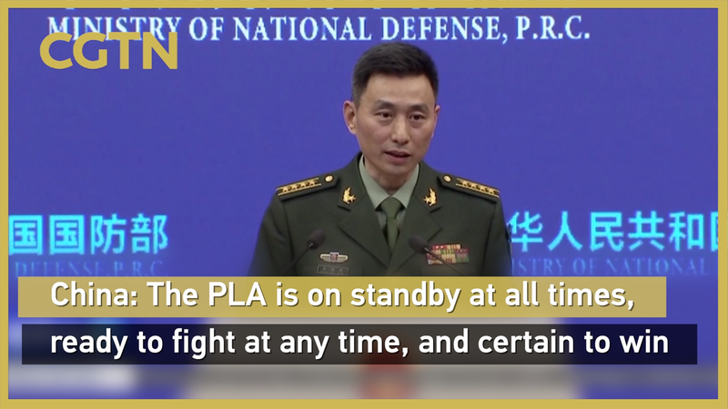 中国国防省報道官「解放軍は常時待機」 台湾問題は内政と主張 video poster