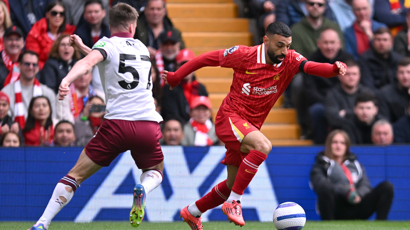 リバプールがウェストハム撃破　サラーがプレミア新記録、優勝へあと2勝