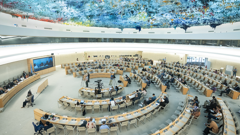 中国、人権保護と開発の両立を強調 国連人権理事会で決議採択