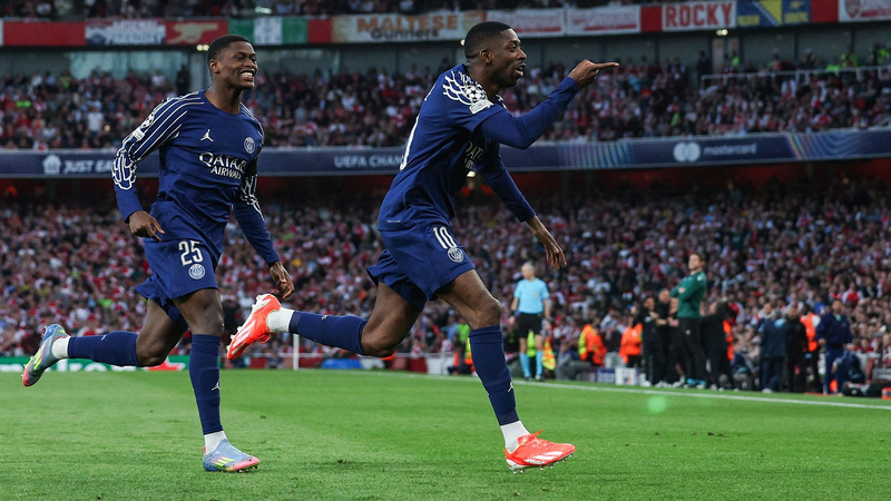 デンベレ弾でPSG先勝　アーセナル下しCL準決勝で優位に