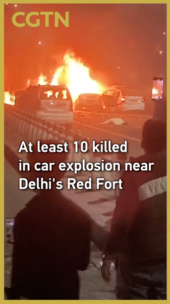 インド・ニューデリーのレッドフォート近くで車両爆発　少なくとも10人死亡 video poster
