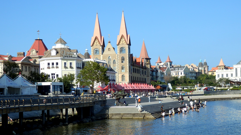 中国ニュース：ライブ配信で巡る山東省・海昌漁人埠頭 video poster