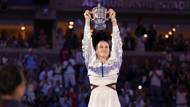 全米オープン女子テニス：サバレンカがアニシモワ下し連覇、四大大会4勝目