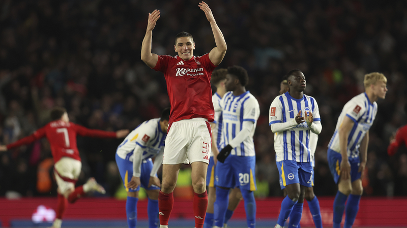 FAカップでノッティンガム・フォレストが34年ぶり4強　PK戦制しウェンブリーへ