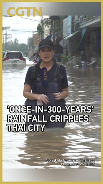 タイ南部で「300年に一度」の豪雨　観光都市ハジャイを襲う壊滅的洪水 video poster