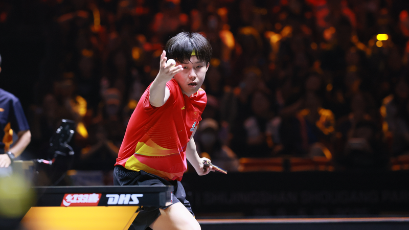 卓球中国スマッシュで王楚欽が1日3勝　シングルス・ダブルス・混合で躍動