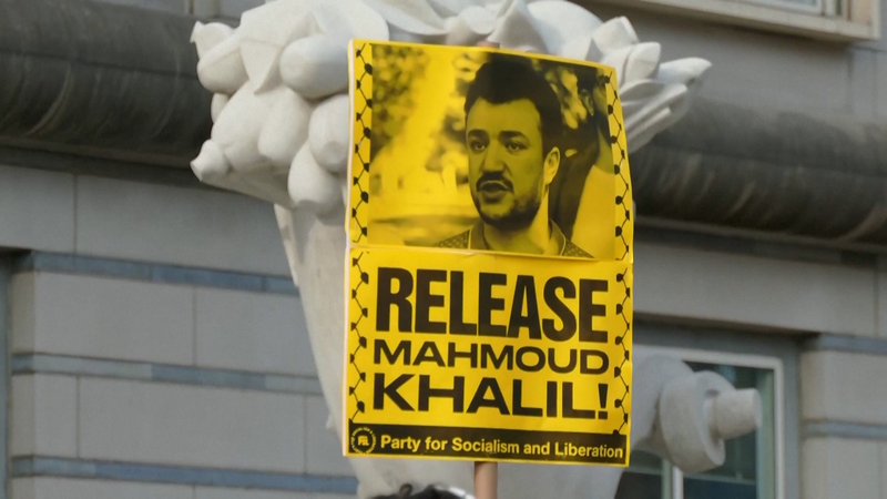 米国でパレスチナ人活動家の送還審理 コロンビア大生と表現の自由 video poster