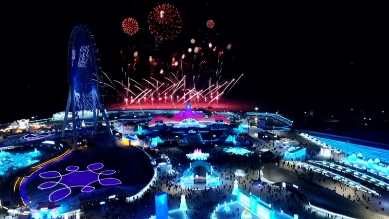 国際ニュース：中国・ハルビンで第41回氷雪祭り開幕 video poster