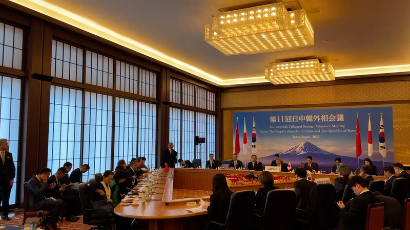 中国・日本・韓国の外相会合　経済・デジタル・文化で中日韓協力を加速へ video poster