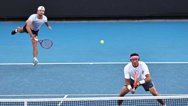 全豪オープン男子ダブルス：張之臻＆マハチ組が逆転で16強入り