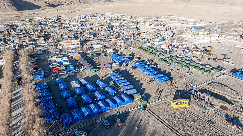 中国・Xizang地震　M6.8で6万人超被災、4万7,500人を224カ所に避難 video poster