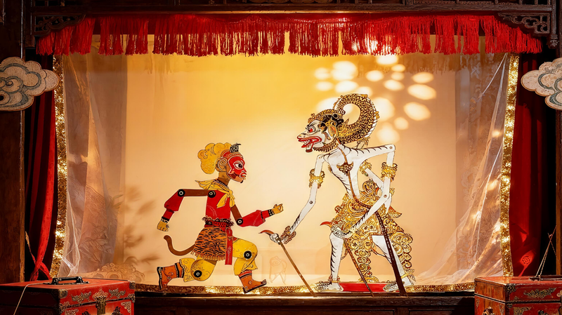中国とインドネシアの猿の英雄がAI影絵動画で共演　光と影がつなぐ物語 video poster