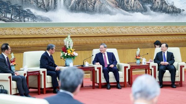 中国の李強首相が日本経済界代表団と会談　日中を協力パートナーと再確認