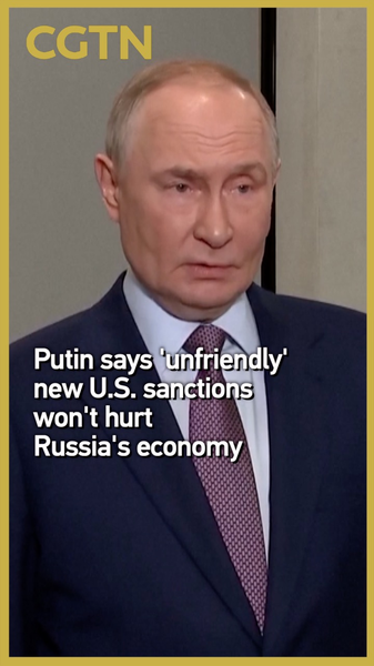 プーチン氏、新たな米国制裁は「非友好的」もロシア経済への影響は限定的と主張 video poster
