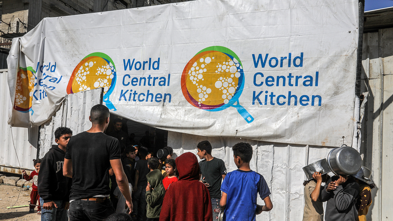 ガザの食料支援が一時停止　World Central Kitchenが物資枯渇を発表