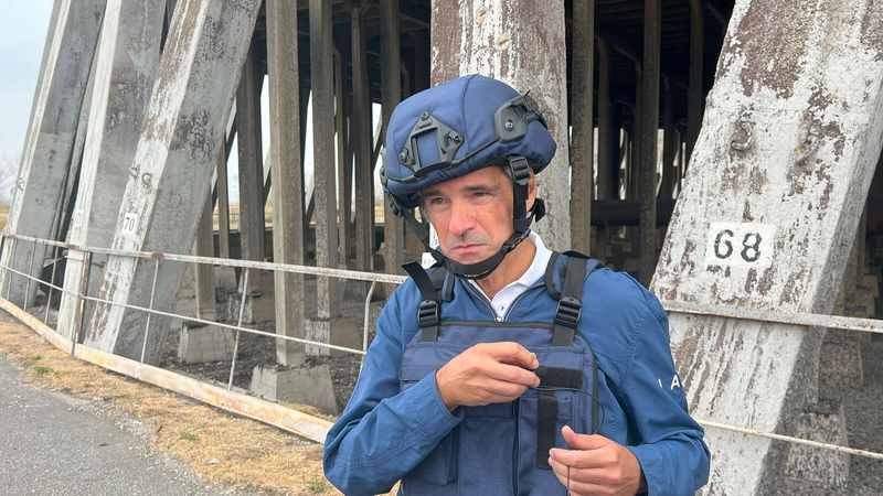 ザポロジエ原発の核安全性が依然「危機」　IAEAが送電線途絶を警告