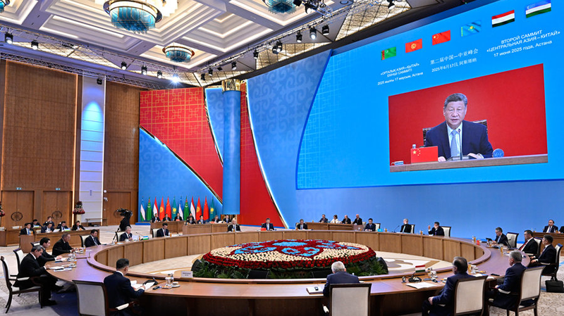 中国と中央アジア5カ国「アスタナ宣言」　農業・エネルギー協力を強化