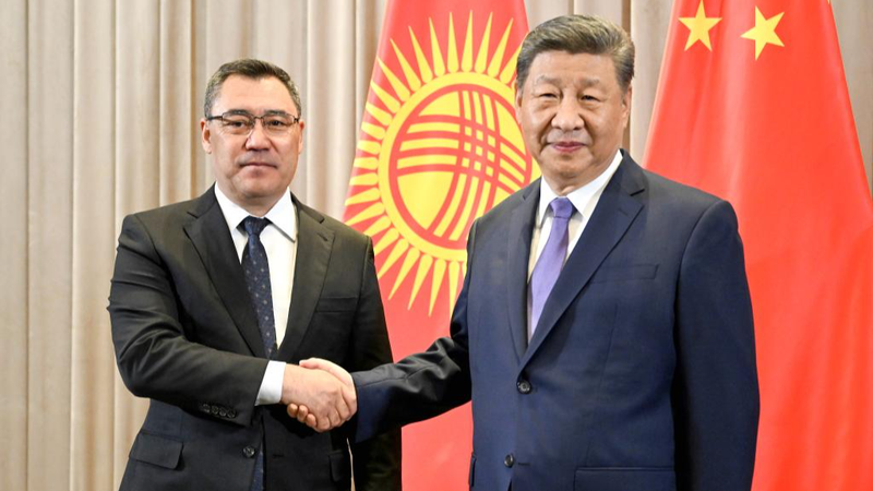 中国とキルギス、協力拡大へ　習主席が関係「史上最高」と強調