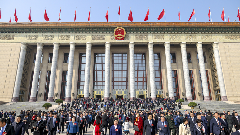 中国全国人民代表大会　第3回会議で269件の議案　AIと消費刺激が焦点