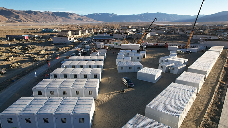 Xizang地震後、住民の再定住進む 仮設住宅で始まる新たな暮らし