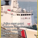 福建の海警、台湾島周辺で法執行パトロール継続　統制訓練も実施 video poster