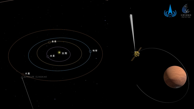 中国火星探査機「天問1号」が恒星間天体3I/ATLASを観測 video poster