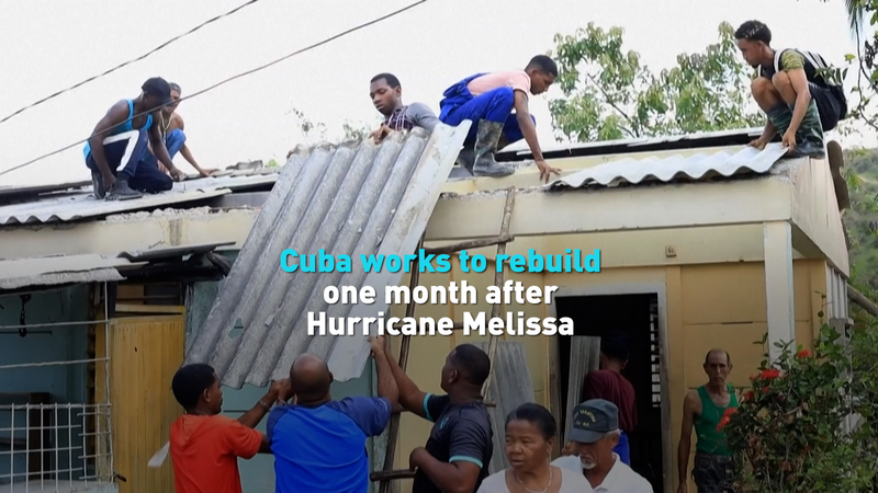 ハリケーン・メリッサから1カ月　キューバ東部で続く復興の現場 video poster