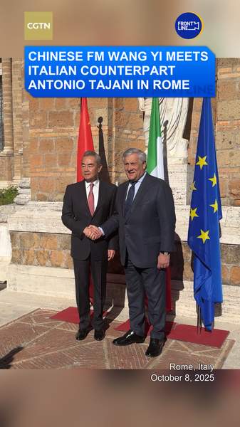 ローマで王毅外相とタヤーニ外相が会談　中国・イタリアの国際ニュース video poster