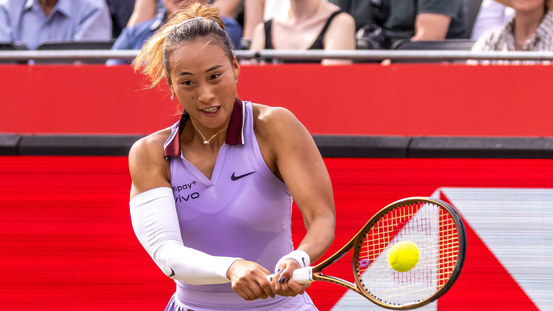 国際テニスニュース 鄭欽文が芝で初の4強入り 張帥はダブルス惜敗