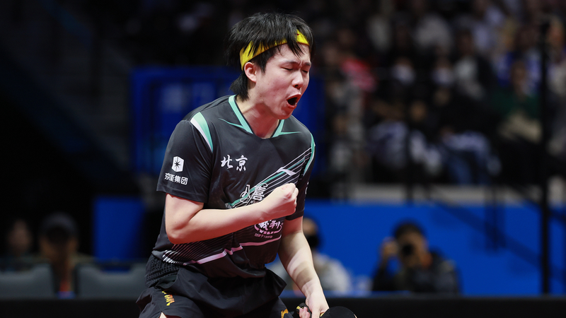 卓球・王楚欽が大逆転で4強入り 中国第15回ナショナルゲームズ