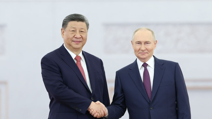 習近平氏「中ロ関係は新時代に自信」　多極化する世界で協調強調