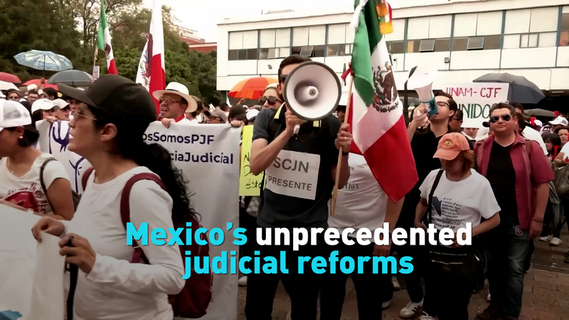 メキシコで前例のない司法改革　市民が最高裁判事を直接選挙 video poster