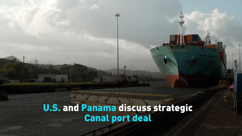 パナマ運河港湾を巡り米国とパナマが戦略協議　香港企業が持ち分売却へ video poster