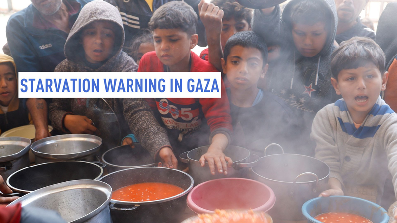 ガザで29万人が飢餓寸前か　イスラエル主要空港に極超音速ミサイル video poster