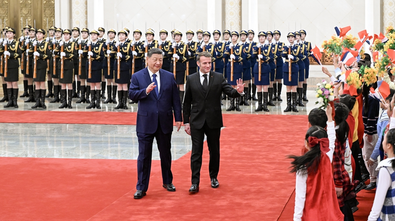 国際ニュース：中国とフランスが協力拡大へ　習主席とマクロン氏が会談