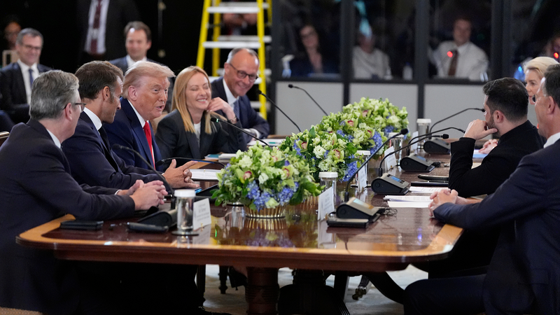 ウクライナ危機巡りトランプ氏がゼレンスキー氏と欧州首脳会談　停戦と安全保障保証を協議