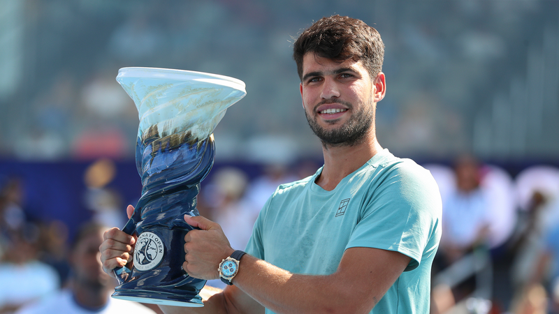 アルカラスがATPシンシナティ優勝　シナー体調不良で22分の途中棄権