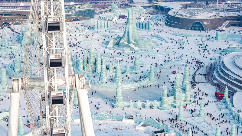 中国の氷雪産業が経済をけん引　ハルビンに見る冬の成長戦略