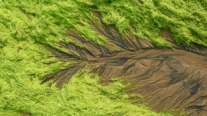中国ニュース：青島の潮汐の木 生きた海岸アートが描くエコロジー