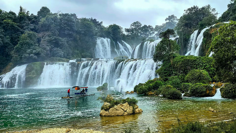 中国・ベトナム国境の徳天瀑布、広西Chongzuoの絶景